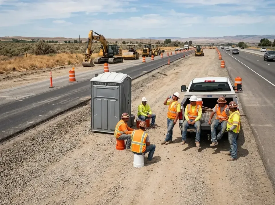 highway-road-construction-crew-007 — frequently asked questions, Porta Potty and Restroom Rentals in Franklin, NC
